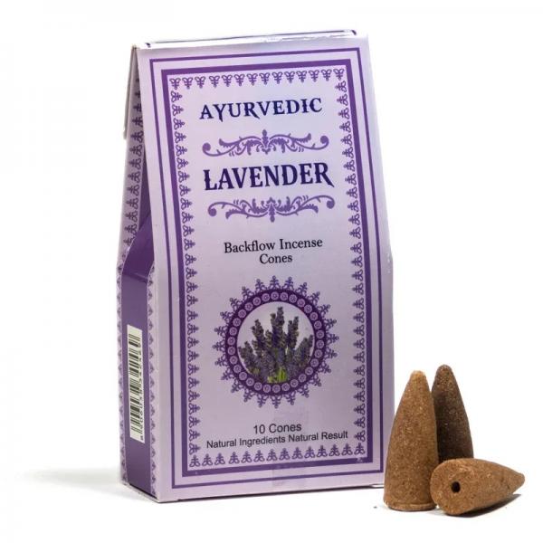 Lavendel Rückfluss Räucherkegel Ayurvedic